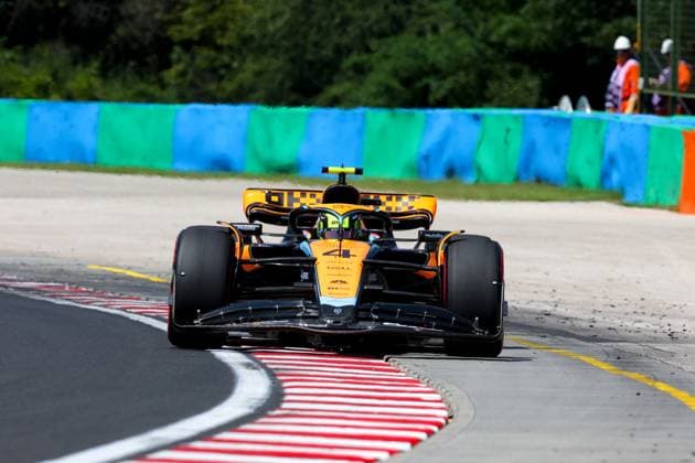 4 Lando Norris GBR, McLaren F1 Team , F1 Grand Prix of Hungary at Hungaroring on July 22, 2023 in Budapest, Hungary Photo by HOCH ZWEI Budapest Hungary