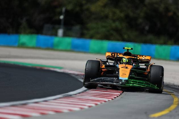 4 Lando Norris (GBR, McLaren F1 Team), F1 Grand Prix of Hungary at Hungaroring on July 22, 2023 in Budapest, Hungary. (Photo by HOCH ZWEI Italy Photo Press) (Verwendung nur in Deutschland - GERMANY ONLY) *** 4 Lando Norris GBR, McLaren F1 Team , F1 Grand Prix of Hungary at Hungaroring on July 22, 2023 in Budapest, Hungary Photo by HOCH ZWEI Italy Photo Press Use in Germany GERMANY ONLY 