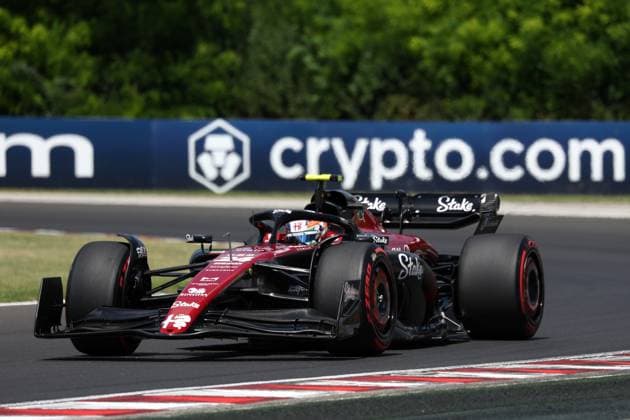 F1 Gran Prix of Hungary Guanyu Zhou of Alfa Romeo F1 Team on track during final practice for the F1 Grand Prix of Hungary at Hungaroring on July 22, 2023 Mogyorod, Hungary. Mogyorod Hungaroring Hungary Copyright: xMarcoxCanonierox