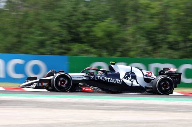 F1 Gran Prix of Hungary Yuki Tsunoda of AlphaTauri on track during final practice for the F1 Grand Prix of Hungary at Hungaroring on July 22, 2023 Mogyorod, Hungary. Mogyorod Hungaroring Hungary Copyright: xMarcoxCanonierox