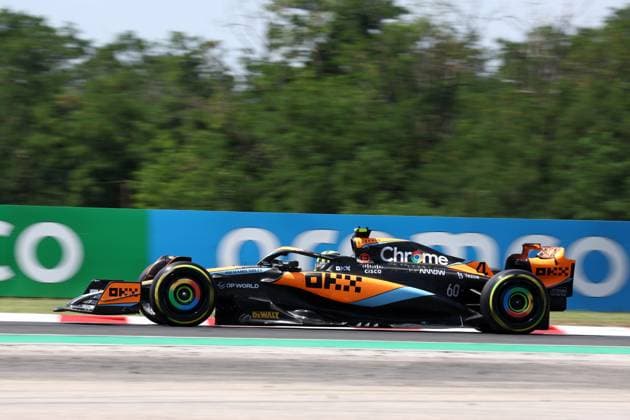 F1 Gran Prix of Hungary Lando Norris of McLaren on track during final practice for the F1 Grand Prix of Hungary at Hungaroring on July 22, 2023 Mogyorod, Hungary. Mogyorod Hungaroring Hungary Copyright: xMarcoxCanonierox
