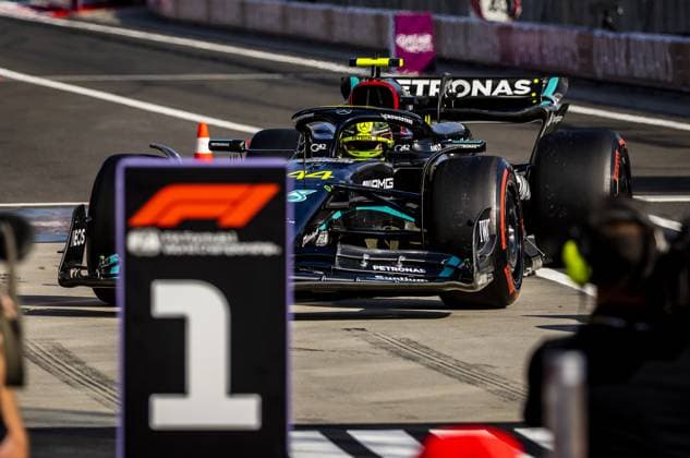 BUDAPEST - Lewis Hamilton (Mercedes) after qualifying on the Hungaroring Circuit in the run-up to the Hungarian Grand Prix. ANP REMKO DE WAAL F1 Grand Prix of Great Britain - Qualifying 2023 xVIxANPxSportx xxANPxIVx 474068060 originalFilename: 474068060.jpg