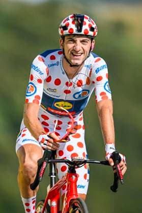Tour de France 2023 - Stage 20 LE MARKSTEIN FELLERING, FRANCE - JULY 22 : Ciccone Giulio (ITA) of Lidl - Trek at the finish line during stage 20 of the 110th edition of the Tour de France 2023 cycling race, a stage of 133 kms with start in Belfort and finish in Le Markstein Fellering on July 22, 2023 in Le Markstein Fellering, France, 22 07 2023 ( Motordriver Kenny Verfaillie - Le Markstein Fellering France  Copyright: xNicoxVereeckenx