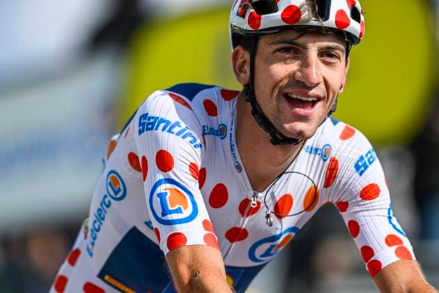 Cycling, Tour de France 2023, winner of the mountain classification Giulio Ciccone