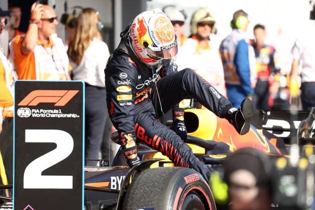 F1 Gran Prix of Hungary Max Verstappen of Red Bull Racing in the park ferme at the end of qualifying for the F1 Grand Prix of Hungary at Hungaroring on July 22, 2023 Mogyorod, Hungary. Mogyorod Hungaroring Hungary Copyright: xMarcoxCanonierox
