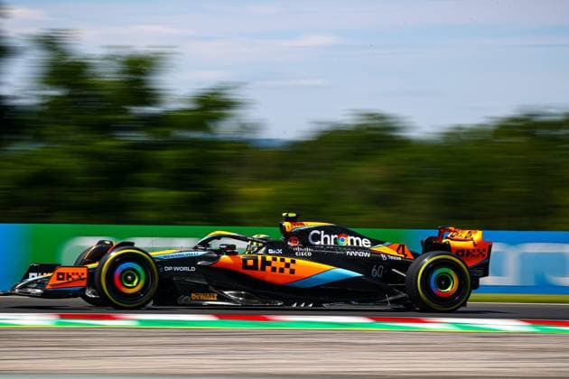 04 Lando Norris, (GRB) McLaren Mercedes during the Hungarian GP, Budapest 20-23 July 2023 at the Hungaroring, Formula 1 World Championship, WM, Weltmeisterschaft 2023.  Copyright: xFedericoxBasile IPAx xipa-agencyx xFedericoxBasile IPAx 0 IPA_IPA39357765