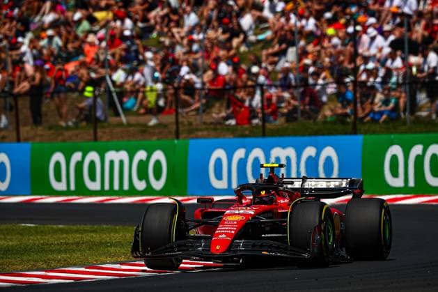 55 Carlos Sainz, (ESP) Scuderia Ferrari during the Hungarian GP, Budapest 20-23 July 2023 at the Hungaroring, Formula 1 World Championship, WM, Weltmeisterschaft 2023.  Copyright: xFedericoxBasile IPAx xipa-agencyx xFedericoxBasile IPAx 0 IPA_IPA39357829
