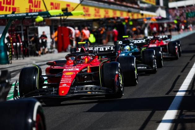55 Carlos Sainz ESP, Scuderia Ferrari , F1 Grand Prix of Hungary at Hungaroring on July 22, 2023 in Budapest, Hungary Photo by HOCH ZWEI Budapest Hungary