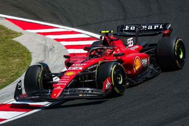 55 Carlos Sainz ESP, Scuderia Ferrari , F1 Grand Prix of Hungary at Hungaroring on July 22, 2023 in Budapest, Hungary Photo by HOCH ZWEI Budapest Hungary