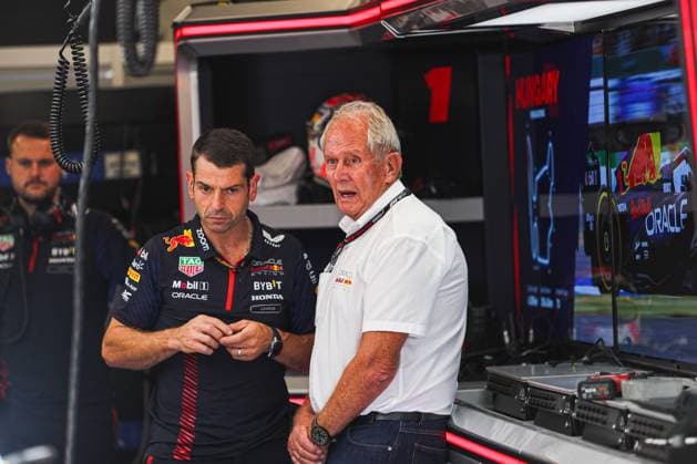 Formula 1 Championship - 2023 Formula 1 Qatar Airways Hungarian Grand Prix, Formula One World Championship, WM, Weltmeisterschaft - Free Practice and Qualify Helmut Marko (AUT) Oracle Red Bull Racing Consultant& xA;& xA;during Qualify Session, Saturday Jul 22th FORMULA 1 QATAR AIRWAYS HUNGARIAN GRAND PRIX 2023 - Jul21 to Jul23 2023 Hungaroring, Budapest, Hungary during 2023 Formula 1 Qatar Airways Hungarian Grand Prix, Formula One World Championship - Free Practice and Qualify, Formula 1 Championship in Mogyorod, Hungary, July 22 2023 Mogyorod Hungaroring Hungary Copyright: xAlessioxDexMarcox xLiveMediax LPS_1004840