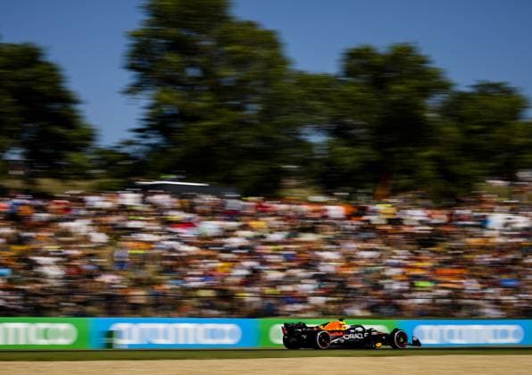 BUDAPEST - Max Verstappen (Red Bull Racing) during the Hungarian Grand Prix at the Hungaroring. ANP REMKO DE WAAL F1 Grand Prix of Hungary 2023 xVIxANPxSportx xxANPxIVx 474122664 originalFilename: 474122664.jpg