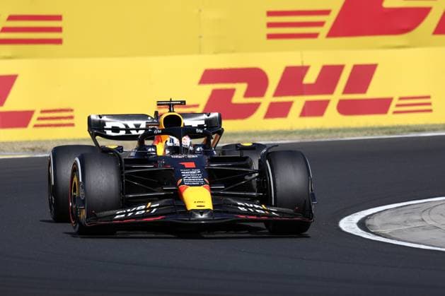 F1 Gran Prix of Hungary Max Verstappen of Red Bull Racing on trak during the F1 Grand Prix of Hungary at Hungaroring on July 23, 2023 Mogyorod, Hungary. Mogyorod Hungaroring Hungary Copyright: xMarcoxCanonierox