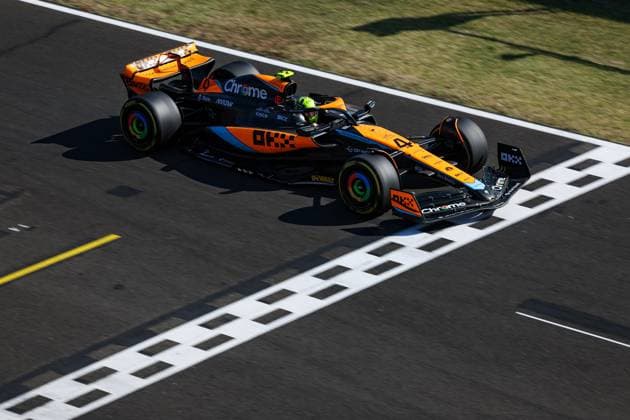 04 NORRIS Lando (gbr), McLaren F1 Team MCL60, action during the 2023 Formula 1 Qatar Airways Hungarian Grand Prix, 11th round of the 2023 Formula One World Championship, WM, Weltmeisterschaft from July 21 to 23, 2023 on the Hungaroring, in Mogyorod, Hungary - F1 - HUNGARIAN GRAND PRIX 2023 - RACE DPPI Panoramic  00123027_GOOD0409 