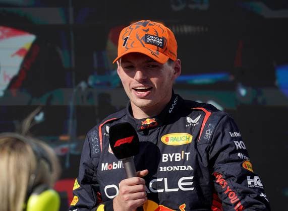 Formula 1 Grand Prix Hungarian Grand Prix 2023 23 07 2023, Hungaroring, Budapest, Formula 1 Grand Prix Hungarian Grand Prix 2023 , in picture winner Max Verstappen NLD , Oracle Red Bull Racing, 2 place for Lando Norris GBR , McLaren F1 Team, 3 place for Sergio Perez MEX , Oracle Red Bull Racing nordphotoxGmbHx xBratic nph00250