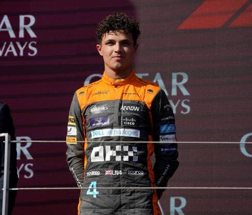 Formula 1 Grand Prix Hungarian Grand Prix 2023 23 07 2023, Hungaroring, Budapest, Formula 1 Grand Prix Hungarian Grand Prix 2023 , in picture winner Max Verstappen NLD , Oracle Red Bull Racing, 2 place for Lando Norris GBR , McLaren F1 Team, 3 place for Sergio Perez MEX , Oracle Red Bull Racing nordphotoxGmbHx xBratic nph00250