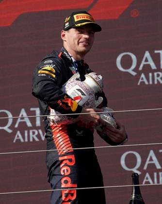 Formula 1 Grand Prix Hungarian Grand Prix 2023 23 07 2023, Hungaroring, Budapest, Formula 1 Grand Prix Hungarian Grand Prix 2023 , in picture winner Max Verstappen NLD , Oracle Red Bull Racing, 2 place for Lando Norris GBR , McLaren F1 Team, 3 place for Sergio Perez MEX , Oracle Red Bull Racing nordphotoxGmbHx xBratic nph00250