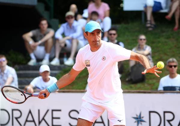 Philipp OSWALD Grosshesselohe , Pullach bei Muenchen, Tennisclub Grosshesselohe, 23 07 23, Tennis, 1 Bundesliga Herren, TC GrooÅ¸hesselohe vs FTC Palmengarten, Copyright: WolfgangxFehrmann