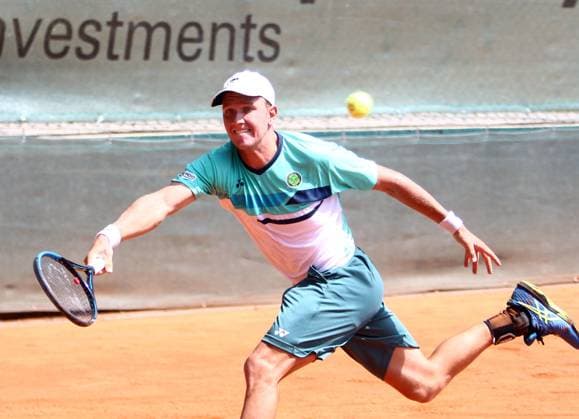 Filip JIANU Palmengarten , Pullach bei Muenchen, Tennisclub Grosshesselohe, 23 07 23, Tennis, 1 Bundesliga Herren, TC GrooÅ¸hesselohe vs FTC Palmengarten, Copyright: WolfgangxFehrmann