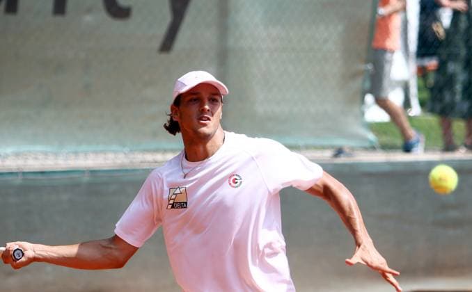 Luciano DADERI Grosshesselohe , Pullach bei Muenchen, Tennisclub Grosshesselohe, 23 07 23, Tennis, 1 Bundesliga Men, TC GrooÆAÂ¸hesselohe vs FTC Palmengarten, Copyright: WolfgangxFehrmann