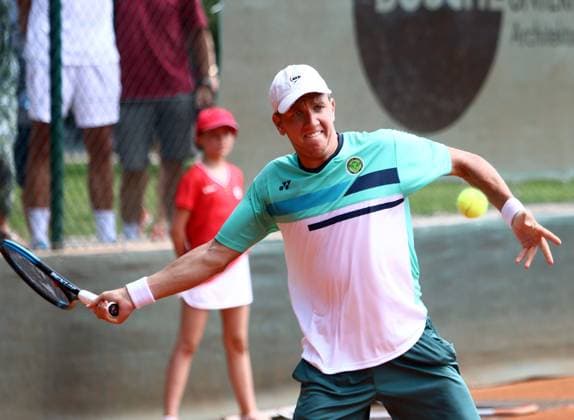Filip JIANU Palmengarten , Pullach bei Muenchen, Tennisclub Grosshesselohe, 23 07 23, Tennis, 1 Bundesliga Herren, TC GrooÅ¸hesselohe vs FTC Palmengarten, Copyright: WolfgangxFehrmann
