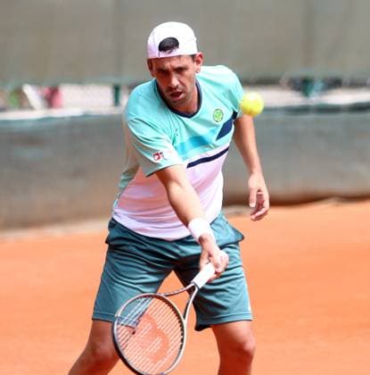 Carlos GOMEZ HERRERA Palmengarten , Pullach bei Muenchen, Tennisclub Grosshesselohe, 23 07 23, Tennis, 1 Bundesliga Herren, TC Großhesselohe vs FTC Palmengarten, Copyright: WolfgangxFehrmann