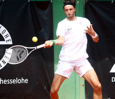 ArthurRINDERKNECH Grosshesselohe , Pullach bei Muenchen, Tennisclub Grosshesselohe, 23 07 23, Tennis, 1 Bundesliga Herren, TC GrooÅ¸hesselohe vs FTC Palmengarten, Copyright: WolfgangxFehrmann
