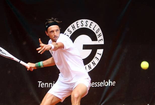 ArthurRINDERKNECH Grosshesselohe , Pullach bei Muenchen, Tennisclub Grosshesselohe, 23 07 23, Tennis, 1 Bundesliga Herren, TC GrooÅ¸hesselohe vs FTC Palmengarten, Copyright: WolfgangxFehrmann