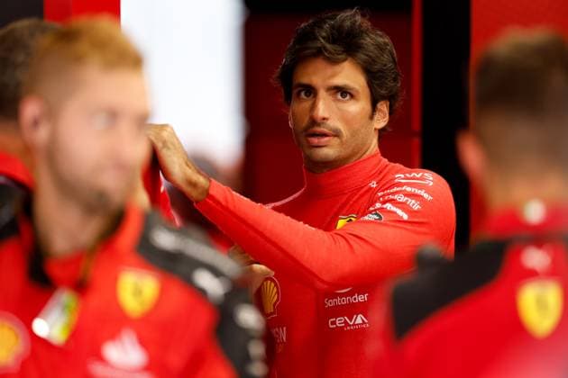 55 Carlos Sainz ESP, Scuderia Ferrari , F1 Grand Prix of Hungary at Hungaroring on July 23, 2023 in Budapest, Hungary Photo by HOCH ZWEI Budapest Hungary