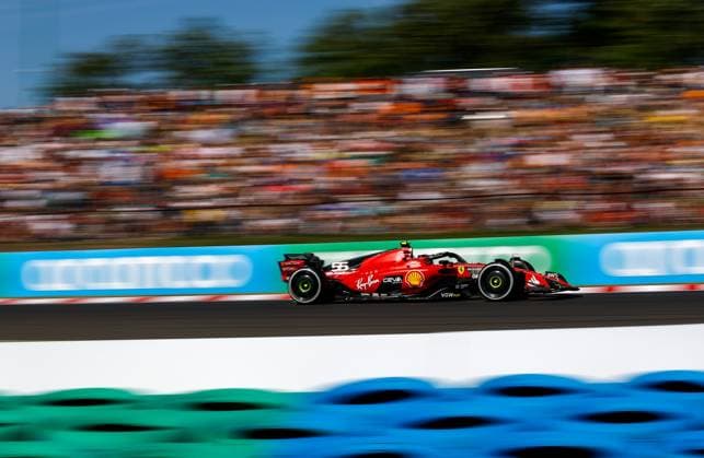 55 Carlos Sainz ESP, Scuderia Ferrari , F1 Grand Prix of Hungary at Hungaroring on July 23, 2023 in Budapest, Hungary Photo by HOCH ZWEI Budapest Hungary