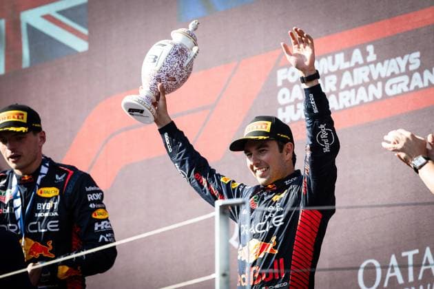 3rd place for Sergio Checo Perez MEX, Oracle Red Bull Racing 11 HUN, Formula 1, Hungaroring, Hungary, 23 07 23 HUN, Formula 1, Hungaroring, Hungary, 23 07 23 Budapest Copyright: xFoto:xEIBNER ThomasxFuesslerx EP_tfr