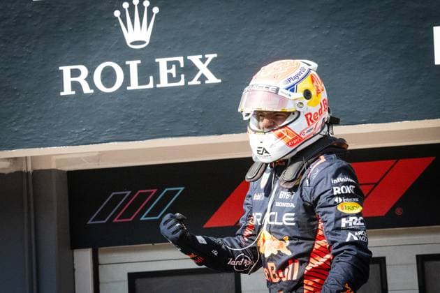 Winner of the Hungarian GP Max Verstappen NED, Oracle Red Bull Racing 1 HUN, Formula 1, Hungaroring, Hungary, 23 07 23 HUN, Formula 1, Hungaroring, Hungary, 23 07 23 Budapest Copyright: xFoto:xEIBNER ThomasxFuesslerx EP_tfr