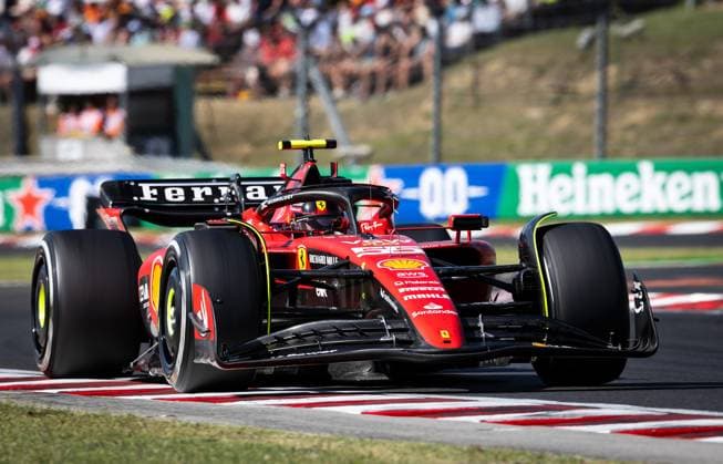 Carlos Sainz jr , ESP, Scuderia Ferrari 55 HUN, Formula 1, Hungaroring, Hungary, 23 07 23 HUN, Formula 1, Hungaroring, Hungary, 23 07 23 Budapest Copyright: xFoto:xEIBNER ThomasxFuesslerx EP_tfr