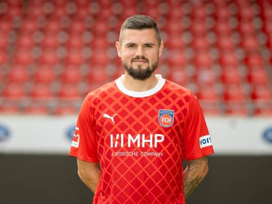 Marnon Busch FC Heidenheim, 02 , GER, FC Heidenheim 1846, Football, 1 Bundesliga, Portraettermin, Spielzeit 2023 2024, 23 07 2023, DFB DFL regulations prohibit any use of photographs as image sequences and or quasi video , GER, FC Heidenheim 1846, Football, 1 Bundesliga, Portraettermin, Spielzeit 2023 2024, 23 07 2023 Heidenheim Copyright: xEibner-Pressefoto SaschaxWaltherx EP_EER