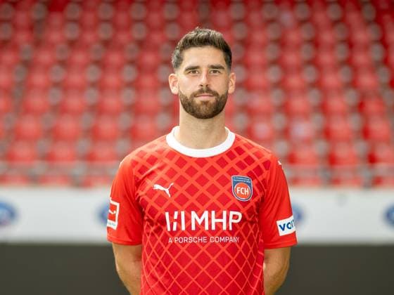 Stefan Schimmer FC Heidenheim, 09 , GER, FC Heidenheim 1846, Football, 1 Bundesliga, Portraettermin, Spielzeit 2023 2024, 23 07 2023, DFB DFL regulations prohibit any use of photographs as image sequences and or quasi video , GER, FC Heidenheim 1846, Football, 1 Bundesliga, Portraettermin, Spielzeit 2023 2024, 23 07 2023 Heidenheim Copyright: xEibner-Pressefoto SaschaxWaltherx EP_EER