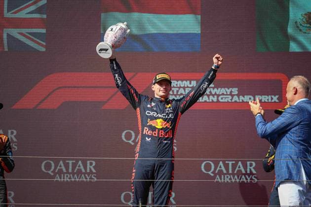 Max Verstappen Wins Hungarian Grand Prix - Pierre 01 Max Verstappen, (NED) Oracle Red Bull Racing, Honda during the Hungarian GP, Budapest 20-23 July 2023 at the Hungaroring, Formula 1 World Championship, WM, Weltmeisterschaft 2023. Photo by Federico Basile IPA ABACAPRESS.COM Budapest Hungary  Copyright: xIPA ABACAx 861713_006 IPA ABACAx 861713_006