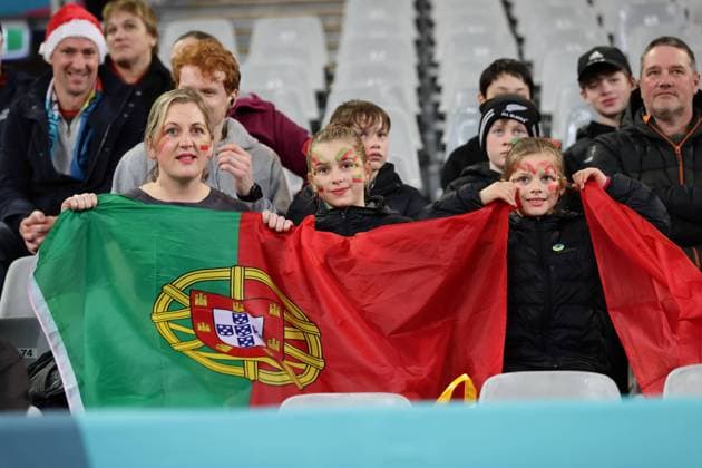Portugal Supporters, Jul 23, 2023 - Football Soccer : Portugal Supporters prior to the FIFA Womens World Cup Australia & New Zealand 2023 Group E match between Netherlands and Portugal at Dunedin Stadium in Dunedin, New Zealand. Noxthirdxpartyxsales  (224797445)