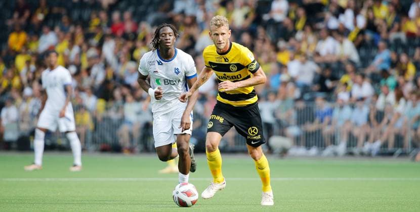 Young Boys Lausanne Sport Fabian Lustenberger Young Boys 23 07 2023 Wankdorf Stadium Bern , SWITZERLAND , Season 2023 2024 Football Men Super League BSC Young Boys Bern FC Lausanne Sport Fabian Lustenberger Young Boys