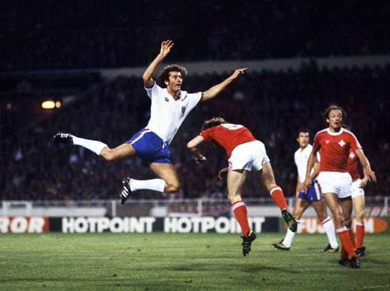 Trevor Francis (England) England v Switzerland. 19 11 1980 @ Wembley. World Cup Qualifier 
