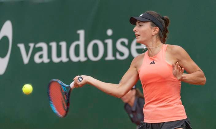 July 24, 2023, Lausanne, Vaud, Switzerland: Lausanne Switzerland, 07 24 2023: Elina Avanesyan of Russia during 16th final of Ladies Open Lausanne 2023. Ladies Open Lausanne 2023 took place tennis club of Lausanne, the Olympic capital Lausanne Switzerland - ZUMAd206 0300074361st Copyright: xEricxDubostx