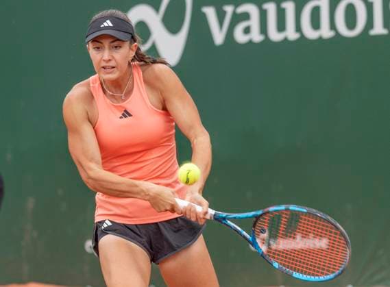 July 24, 2023, Lausanne, Vaud, Switzerland: Lausanne Switzerland, 07 24 2023: Elina Avanesyan of Russia return during 16th final of Ladies Open Lausanne 2023. Ladies Open Lausanne 2023 took place tennis club of Lausanne, the Olympic capital Lausanne Switzerland - ZUMAd206 0300074414st Copyright: xEricxDubostx