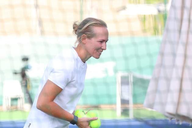 WARSZAWA 24.07.2023 TURNIEJ TENISOWY BNP PARIBAS WARSAW OPEN 2023 --- WOMENS WTA, Tennis Damen 250 TENNIS TOURNAMENT BNP PARIBAS WARSAW OPEN TRENING DARIA ABRAMOWICZ FOT. ANNA KLEPACZKO FOTOPYK NEWSPIX.PL --- Newspix.pl  230724LUM149
