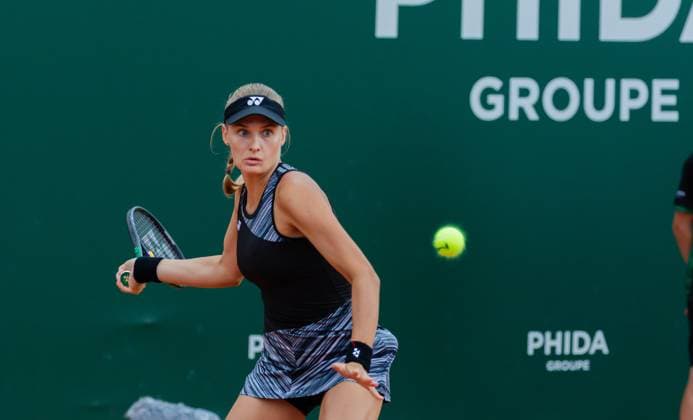 24 07 2023, Lausanne, Tennis Club Stade Lausanne, Ladies Open Lausanne Mirra Andreeva Dajana Yastremska, Lausanne Tennis Club Stade Lausanne Vaud Switzerland  Copyright: xJustPictures.ch MayaxCretegnyx
