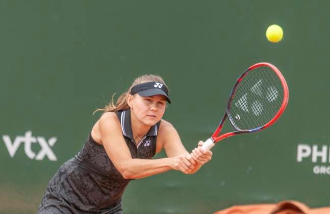 July 24, 2023, Lausanne, Vaud, Switzerland: Lausanne Switzerland, 07 24 2023: Evguenia Rodina of Russia return during 16th final of Ladies Open Lausanne 2023. Ladies Open Lausanne 2023 took place tennis club of Lausanne, the Olympic capital Lausanne Switzerland - ZUMAd206 20230724_zip_d206_013 Copyright: xEricxDubostx