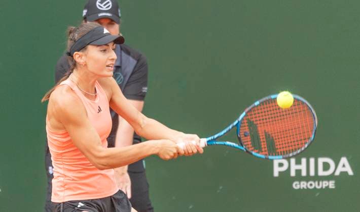 July 24, 2023, Lausanne, Vaud, Switzerland: Lausanne Switzerland, 07 24 2023: Elina Avanesyan of Russia return during 16th final of Ladies Open Lausanne 2023. Ladies Open Lausanne 2023 took place tennis club of Lausanne, the Olympic capital Lausanne Switzerland - ZUMAd206 20230724_zip_d206_024 Copyright: xEricxDubostx