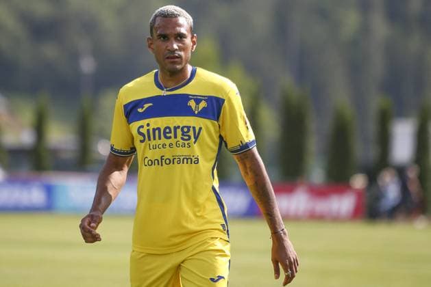 friendly football match - Verona vs Virtus Verona Jordi Mboula of Hellas Verona FC during Hellas Verona vs Virtus Verona, 3Ã?Â° frendly match pre season Serie A Tim 2023-24, at stadio Intercomunale di Mezzano (TN), Italy, on July 23, 2023. Mezzano Italy  Copyright: xIPAxSport ABACAx BRIPASport20230725_037 IPAxSport ABACAx BRIPASport20230725_037