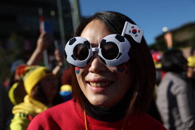 Mandatory Credit: Photo by Isabel Infantes Shutterstock (14020730e) Sydney, Australia, July 25th 2023: South Korea fan ahead of the 2023 FIFA Womens World Cup football match between Colombia v South Korea at Sydney Football Stadium in Sydney, Australia.(Isabel Infantes Shutterstock) Colombia Women v South Korea Women, FIFA Women s World Cup, Group H, International Football, Allianz Stadium, Adelaide, Australia - 25 Jul 2023 Editorial use only Colombia Women v South Korea Women, FIFA Women s World Cup, Group H, International Football, Allianz Stadium, Adelaide, Australia - 25 Jul 2023 Editorial use only  Copyright: xIsabelxInfantes Shutterstockx 14020730e
