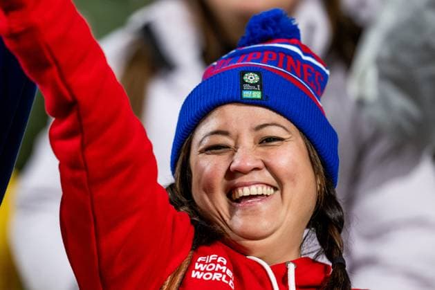 230725 A fan of Philippines after the FIFA Women s World Cup match between New Zealand and Philippines on July 25, 2023 in Wellington. Photo: Mathias Bergeld BILDBYRAN kod MB MB0644 fotboll football soccer fotball fotbolls-vm världsmästerskap vm fifa womens world cup new zealand philippines dam bbeng filippinerna nya zeeland publik *** 230725 A fan of Philippines after the FIFA Women s World Cup match between New Zealand and Philippines on July 25, 2023 in Wellington Photo Mathias Bergeld BILDBYRAN code MB MB0644 football soccer football soccer soccer world cup world cup fifa womens world cup new zealand philippines dam bbeng philippines new zealand audience  Copyright: MATHIASxBERGELD BB230725MB113