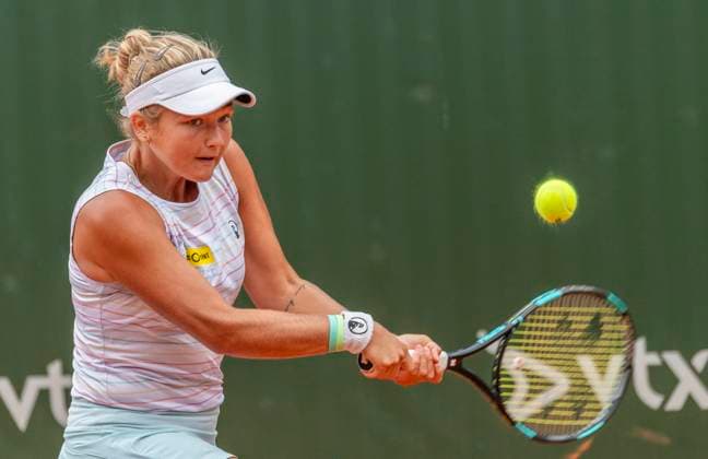 July 25, 2023, Lausanne, Vaud, Switzerland: Lausanne Switzerland, 07 25 2023: Jenny Duerst of Switzerland during 16th final of Ladies Open Lausanne. Ladies Open Lausanne took place tennis club of Lausanne, the Olympic capital Lausanne Switzerland - ZUMAd206 20230725_zip_d206_016 Copyright: xEricxDubostx