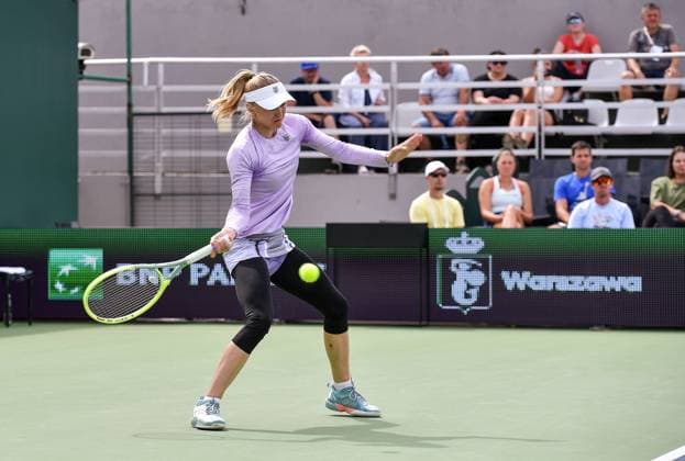 2023.07.25 Warszawa Tenis WTA250 BNP Paribas Warsaw Open N z Aliaksandra Sasnovich Foto Lukasz Sobala PressFocus 2023.07.25 Warsaw Tennis Aliaksandra Sasnovich Credit: Lukasz Sobala PressFocus NEWSPIX.PL --- Newspix.pl  20230725PFa_LSA222