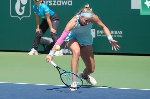 RECORD DATE NOT STATED Warszawa korty legii 25.07.2023. Turniej tenisowy z cyklu WTA, Tennis Damen 250 BNP Paribas Warsaw Open 2023 N Z Rebecca Sramkova FOT.TEDI NEWSPIX.PL --- Newspix.pl  TEDI250723_009